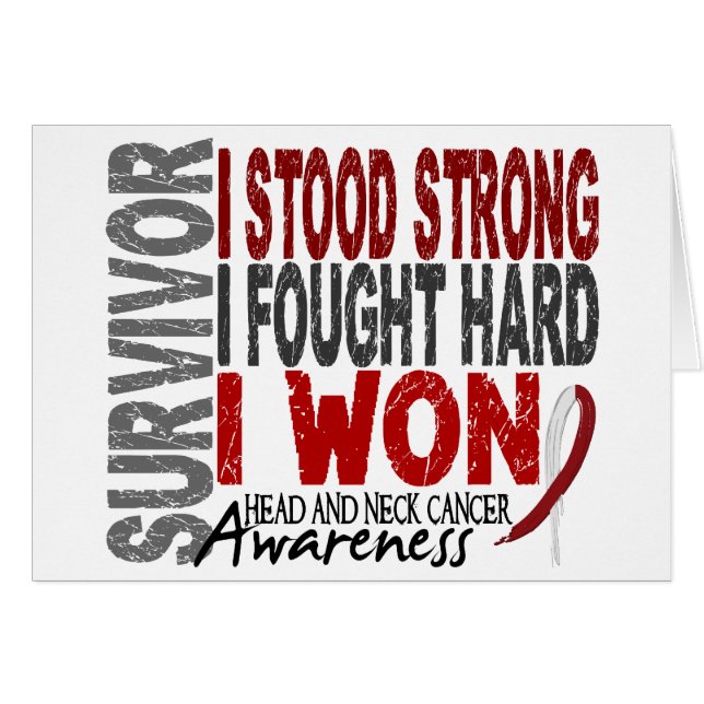Survivor 4 Head Neck Cancer (Front Horizontal)