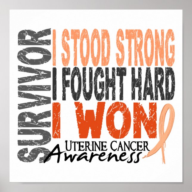 Survivor 4 Uterine Cancer Poster (Front)