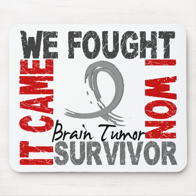 Survivor 5 Brain Tumour Mouse Mat (Front)
