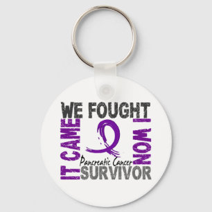Survivor 5 Pancreatic Cancer Key Ring