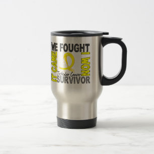 Survivor 5 Testicular Cancer Travel Mug