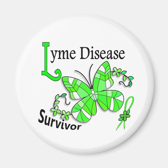 Survivor 6 Lyme Disease Magnet (Front)