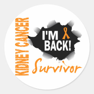 Survivor 7 Kidney Cancer Classic Round Sticker
