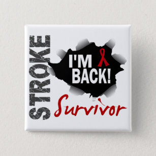 Survivor 7 Stroke 15 Cm Square Badge