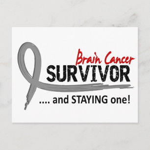 Survivor 8 Brain Cancer Postcard