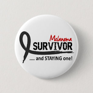 Survivor 8 Melanoma 6 Cm Round Badge