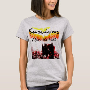 "Survivor, After the Fall" Red Black Yellow Scene  T-Shirt