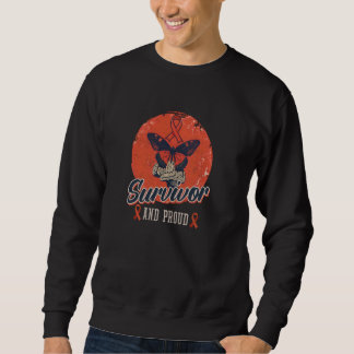 Survivor And Proud Design Brain Aneurysm Survivor Sweatshirt