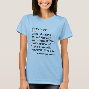 Survivor: Basic Light Coloured Crew Neck T-Shirt
