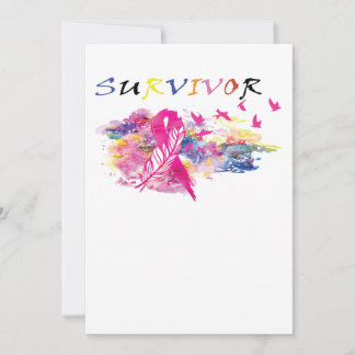 Survivor Birds Breast Cancer Awareness Save The Date