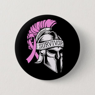 Survivor Breast Cancer 6 Cm Round Badge