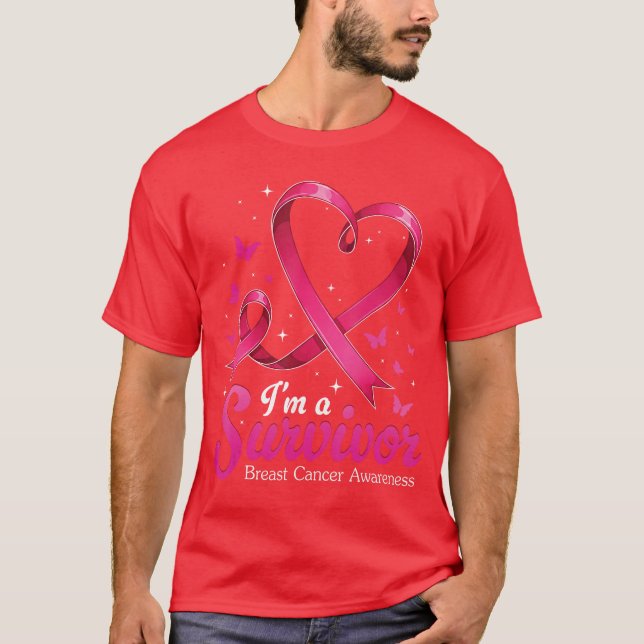 Survivor Breast Cancer Awareness Women girl T-Shirt (Front)