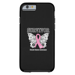 SURVIVOR - Breast Cancer Butterfly Tough iPhone 6 Case