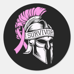 Survivor Breast Cancer  Classic Round Sticker
