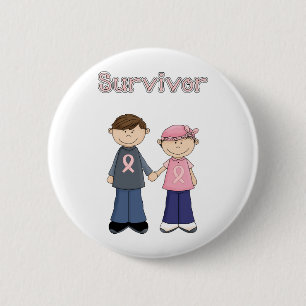 Survivor Cartoon 6 Cm Round Badge