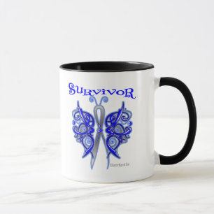 Survivor Celtic Butterfly - Colon Cancer Mug