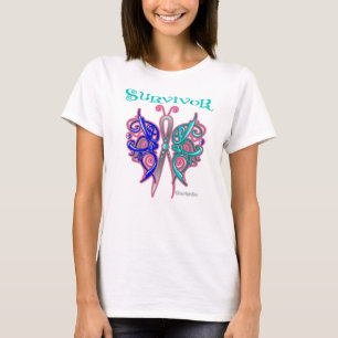 Survivor Celtic Butterfly - Thyroid Cancer T-Shirt