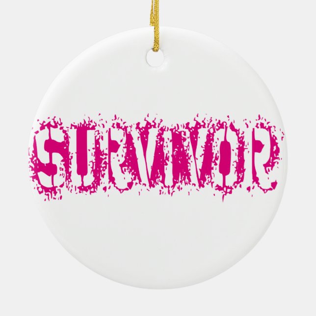 SURVIVOR CERAMIC TREE DECORATION (Back)