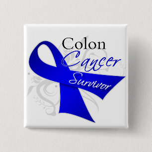 Survivor - Colon Cancer 15 Cm Square Badge