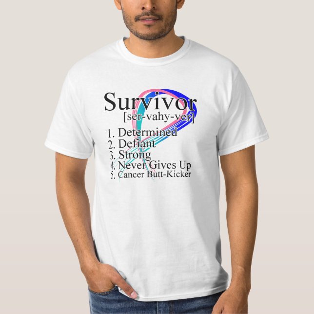 Survivor Definition - Thyroid Cancer T-Shirt (Front)