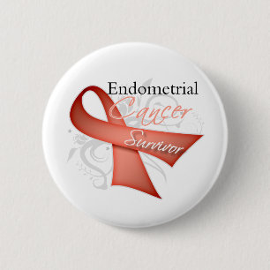 Survivor - Endometrial Cancer 6 Cm Round Badge