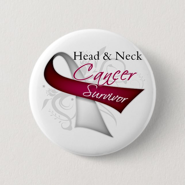Survivor - Head and Neck Cancer 6 Cm Round Badge (Front)