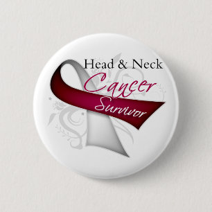 Survivor - Head and Neck Cancer 6 Cm Round Badge