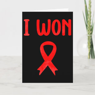 Survivor Heart Disease Warrior I Won Heart Disease Card