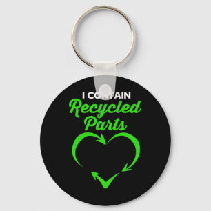 Survivor I Contain Recycled Parts Key Ring