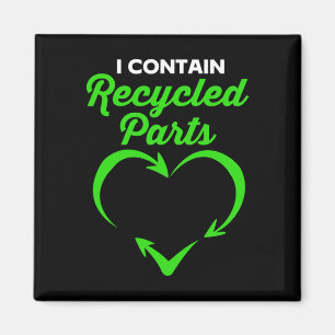 Survivor I Contain Recycled Parts  Magnet