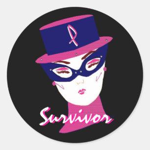 "Survivor In Pink I" Sticker - Customisable