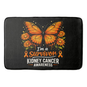 Survivor Kidney Cancer Awareness Bath Mat