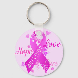 Survivor Love Hope Cure Key Ring