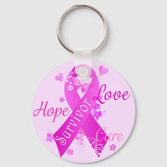 Survivor Love Hope Cure Key Ring (Front)