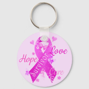 Survivor Love Hope Cure Key Ring