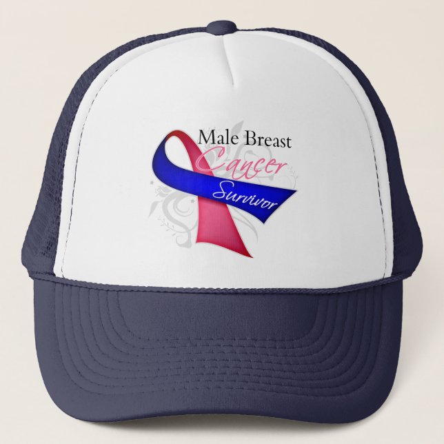 Survivor - Male Breast Cancer Trucker Hat (Front)