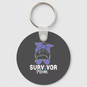 Survivor Mom - Semicolon Suicide Prevention Awaren Key Ring