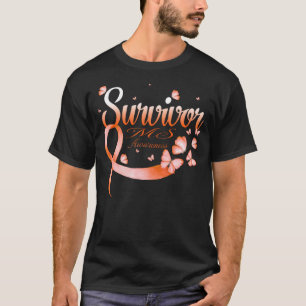 Survivor MS  Awareness Butterfly T-Shirt