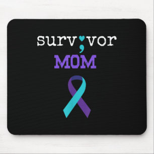 Survivor Mum - Semicolon Gift Suicide Prevention A Mouse Mat