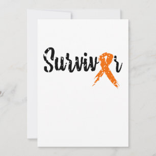 Survivor Orange Ribbon Leukaemia Awareness Save The Date