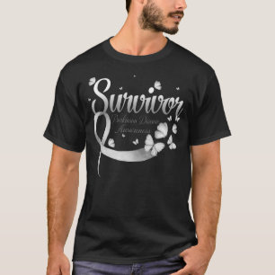 Survivor PARKINSON DISEASE  Awareness Butterfly T-Shirt