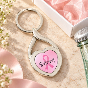 Survivor Pink Breast Cancer Key Ring