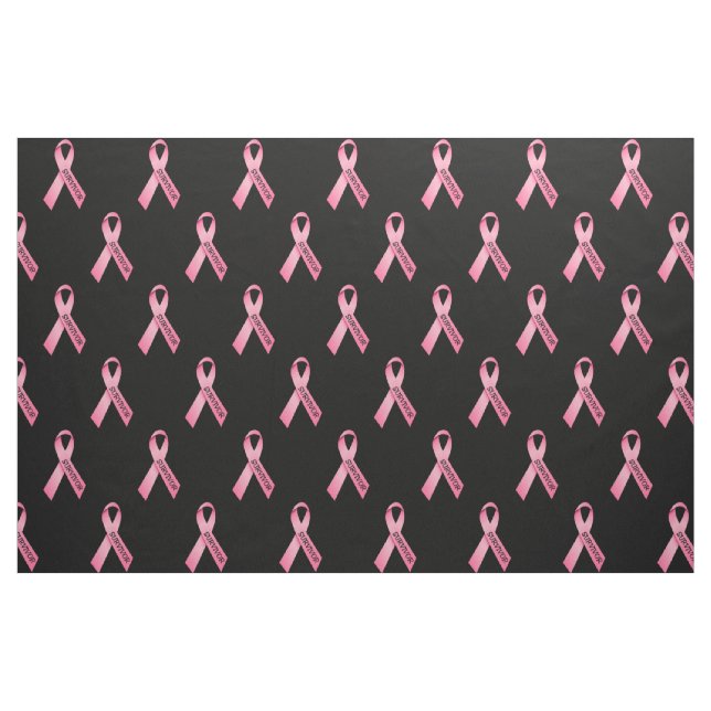 Survivor Pink Ribbon Fabric (Fat Quarter)