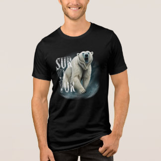 Survivor Polar Bear – Strength and Resilience Tri-Blend Shirt