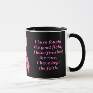 Survivor Ribbon On Black Mug