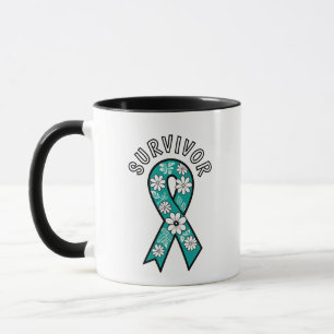 Survivor SA Teal Awareness Ribbon Mug