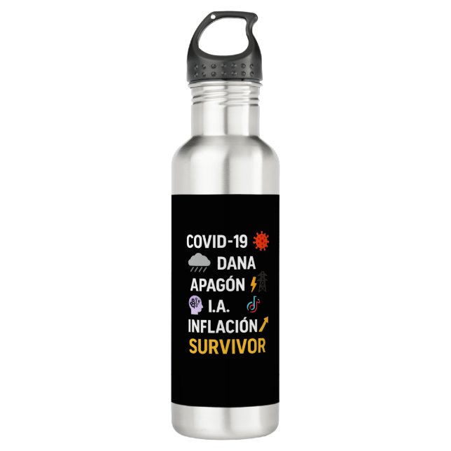 Survivor Steel Bottle - Digit Humor (Front)