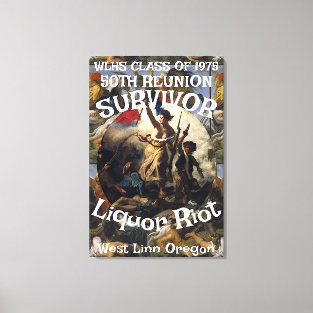 Survivor WLHS 50TH REUNION CLASS 1975 Canvas Print (Front)
