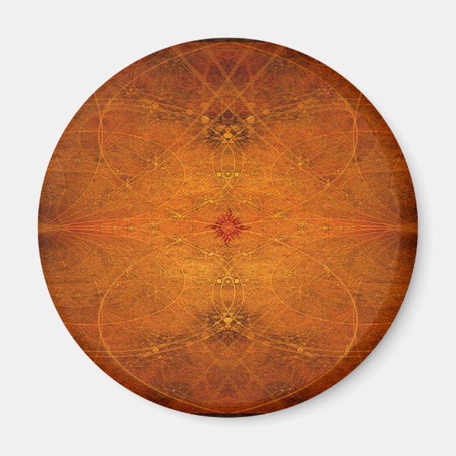 Suryasta Sun Salute Abstract Art Magnet (Front)