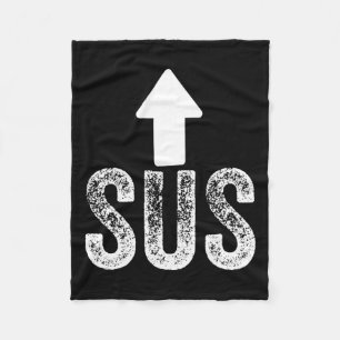 Sus Game Idk Bro Bruh Meme Funny Video Gamer 1  Fleece Blanket